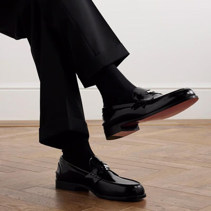 Penny Round Toe Flat Loafer - ARNO CONTI