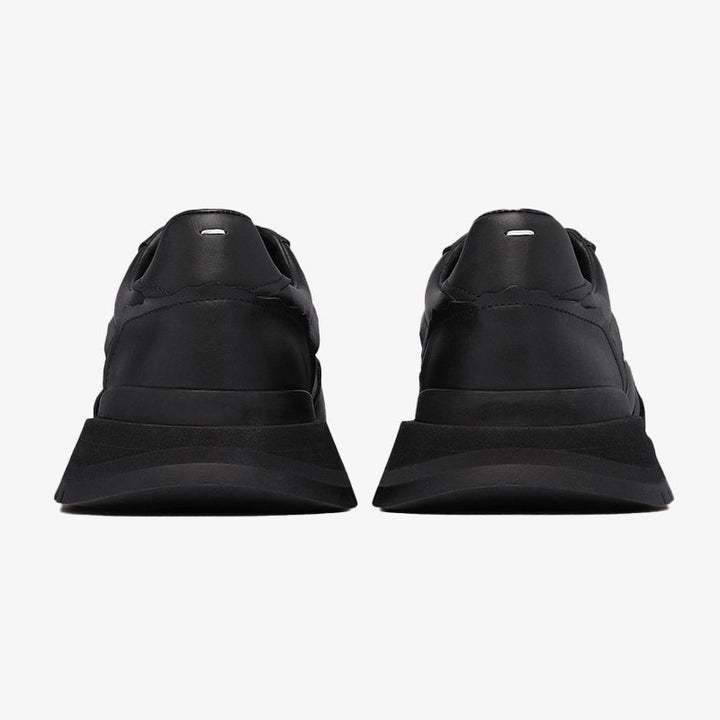 Calfskin Sneakers with Black Layered Sole - Arno Conti Shoe