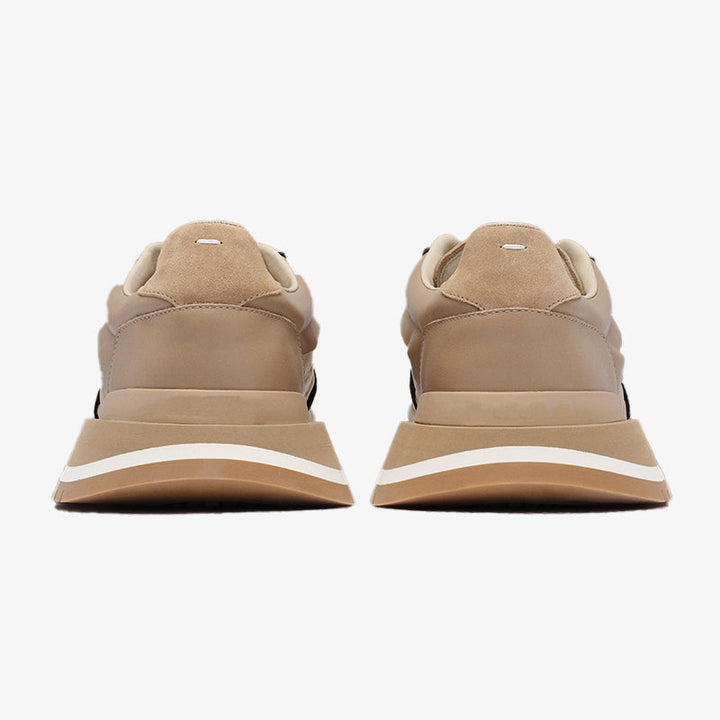 Khaki nylon Sneakers with Layered Sole - Arno Conti Shoe