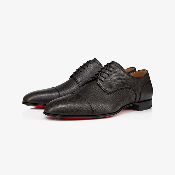 Business Textured Calfskin Derby Shoe