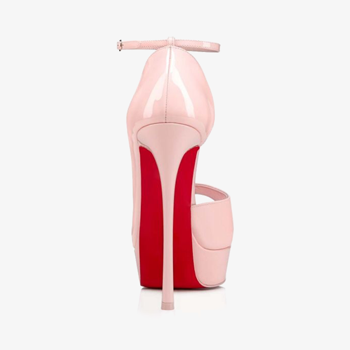 Pale Pink Patent Leather Stiletto Pumps - ARNO CONTI