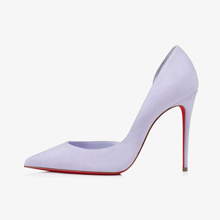 Mauve satin Asymmetrical Pump - ARNO CONTI