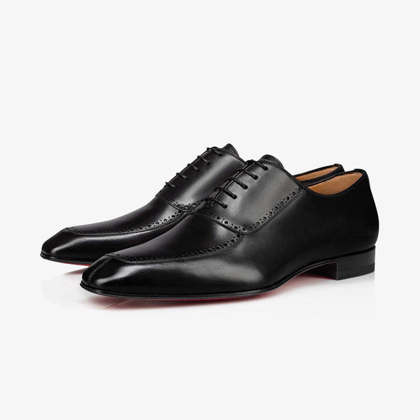 Black Calf Leather Derby Shoe