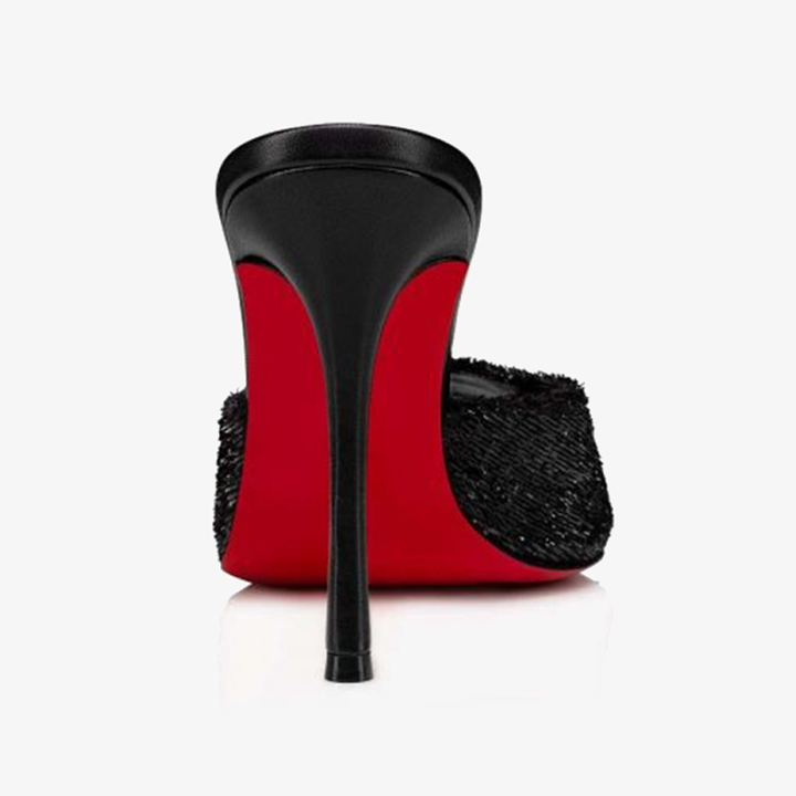 Elegant Black Velvet High Heels - ARNO CONTI