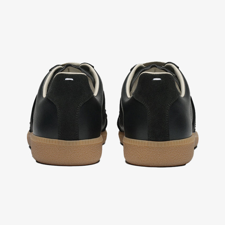 Black Sneakers with Suede Inserts - Arno Conti Shoe