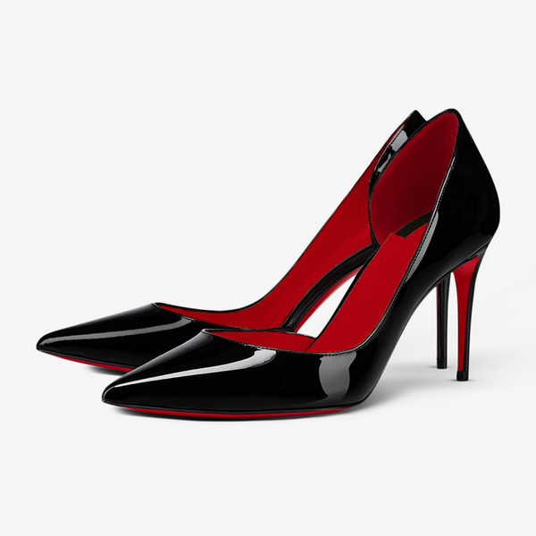 Arched Lines Pumps with Red Interior - ARNO CONTI