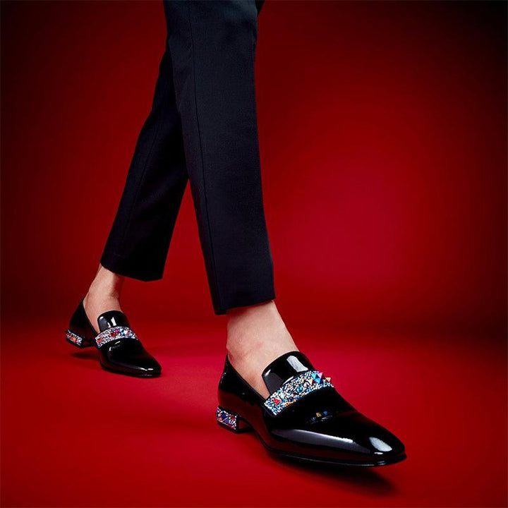Men patent Leather Loafer Infinity Rocks - ARNO CONTI