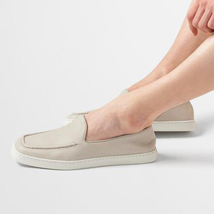 Casual Flats Loafers Calf Leather Comfy Shoes - Arno Conti Shoe