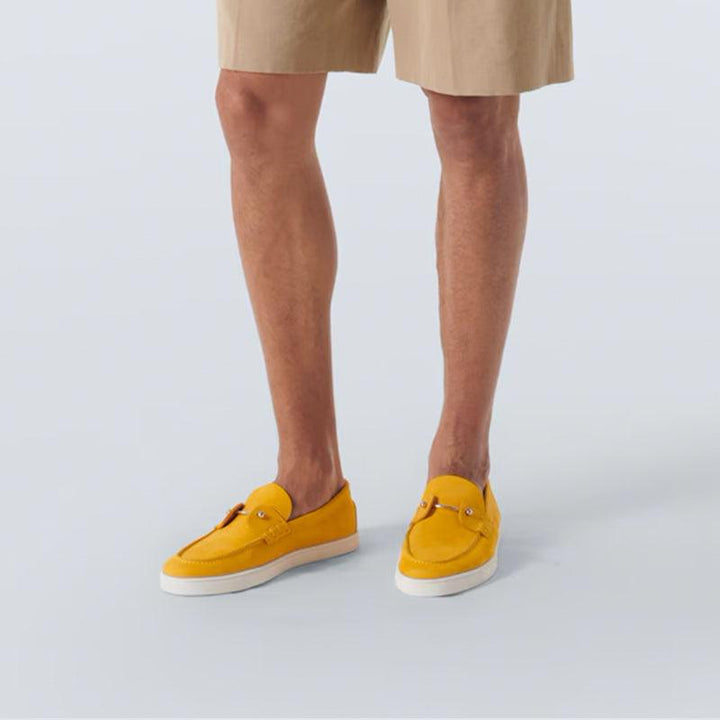 Yellow Suede Loafers - ARNO CONTI