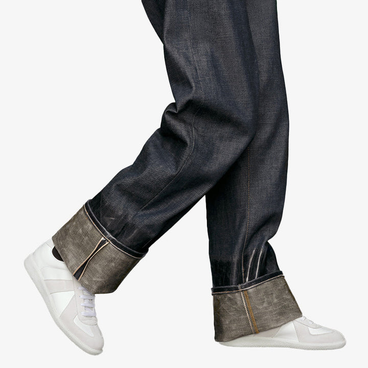 White Leather with Suede Sneakers - Arno Conti Shoe