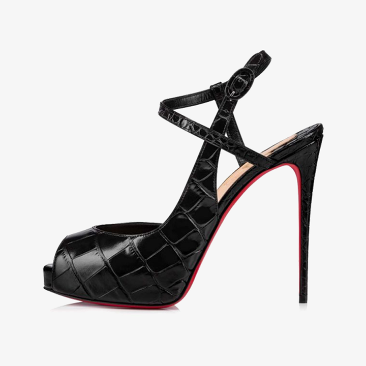 Peep Toe Sandals with Stiletto Heel - ARNO CONTI