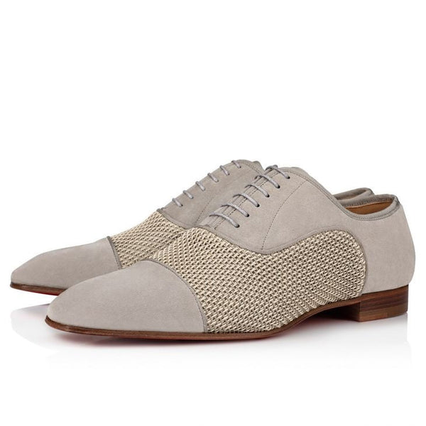 Grey City Shoe in Veau Velours
