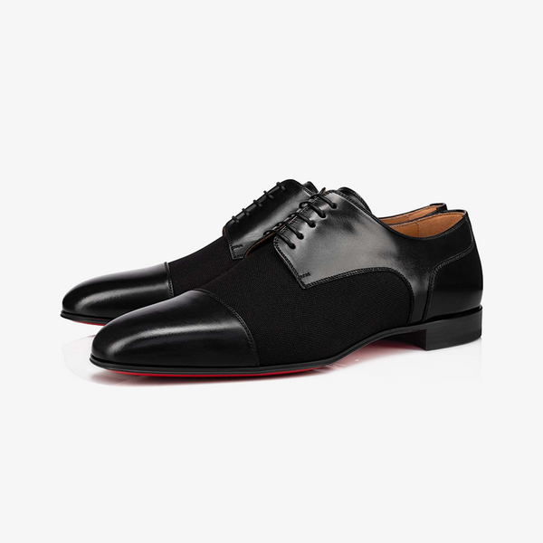 Black Calfskin Leather Derby