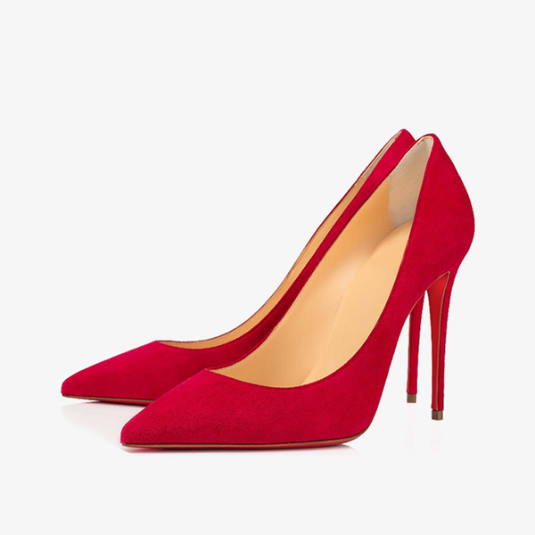 Calf Suede Pumps With Pointed Toe - ARNO CONTI