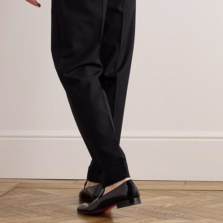 Man Round Toe Patent leather V cut Shoes - ARNO CONTI