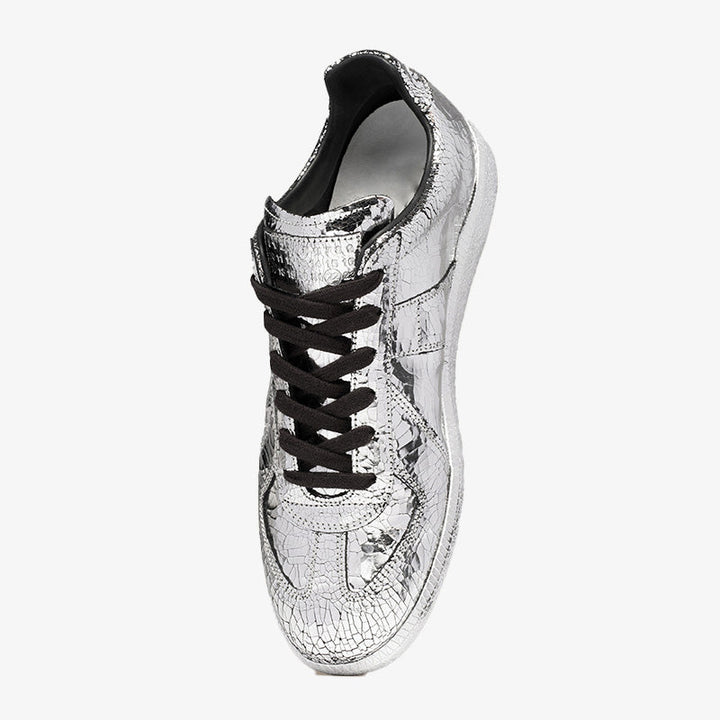 Broken Mirror Finish Sneakers - Arno Conti Shoe