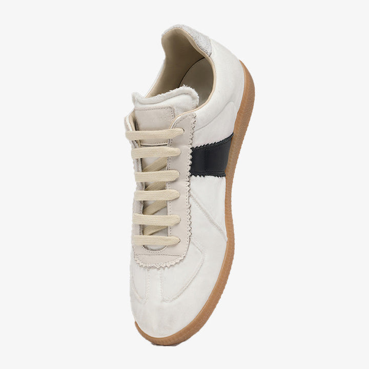 White Vintage Sneakers - Arno Conti Shoe