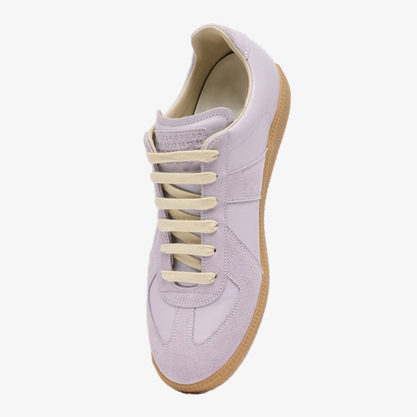 Iconic Purple Leather and Suede Sneakers - Arno Conti Shoe