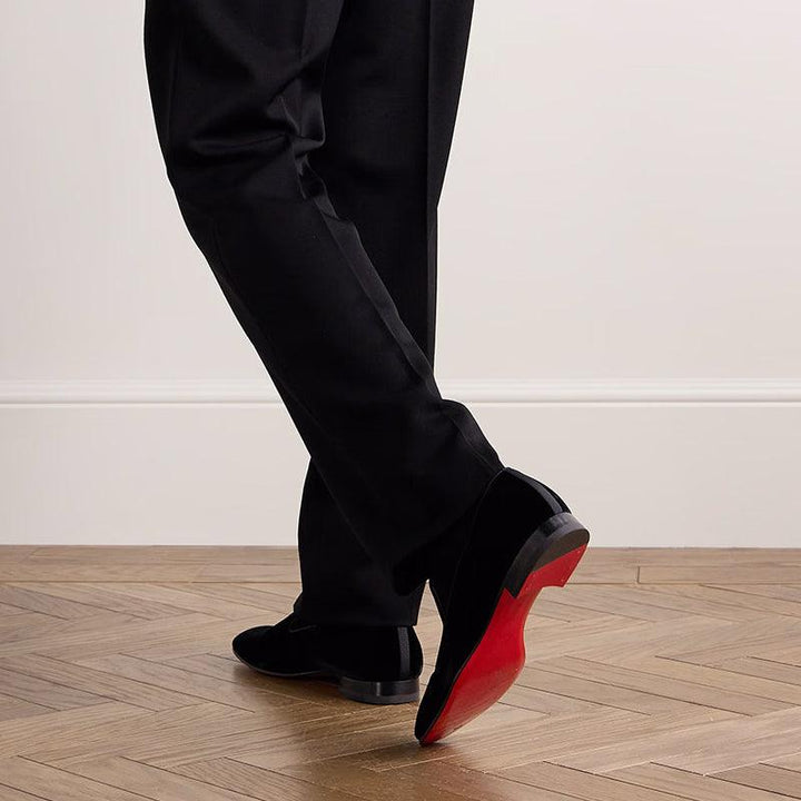 Velvet Loafer Square Toe Slip On - ARNO CONTI