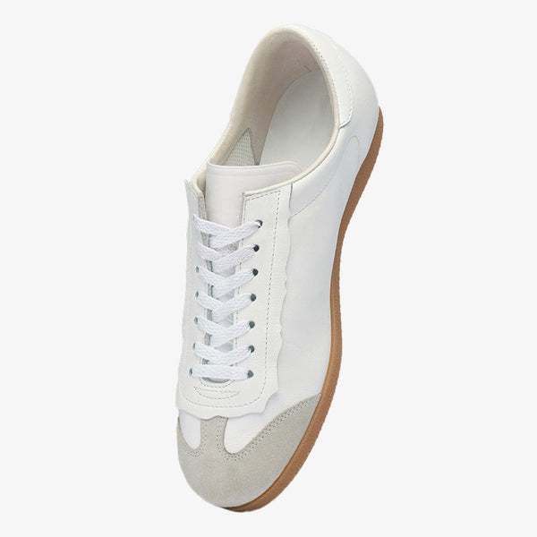 Stylish White Calf Leather Sneakers - Arno Conti Shoe