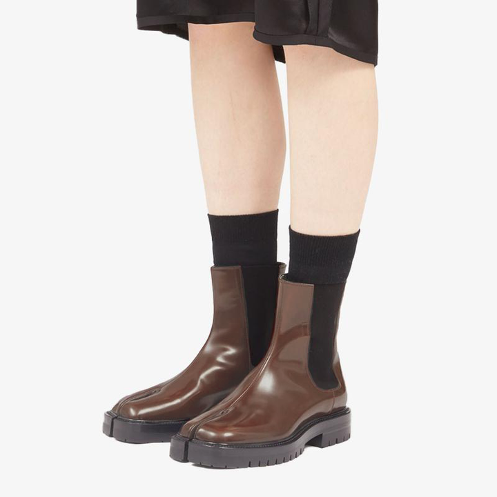 Claret Leather Slip-On Boots Unisex - Arno Conti Shoe