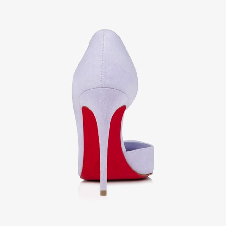 Mauve satin Asymmetrical Pump - ARNO CONTI