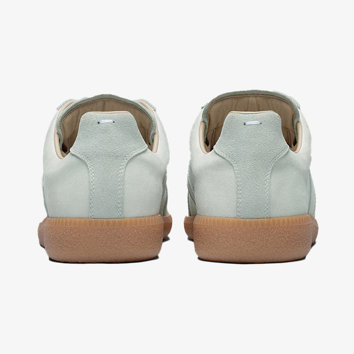 Light Blue-Green Lace-Up Sneakers - Arno Conti Shoe