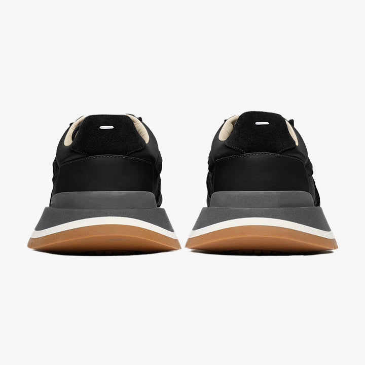 Black Two-tone assembled sneakers - Arno Conti Shoe