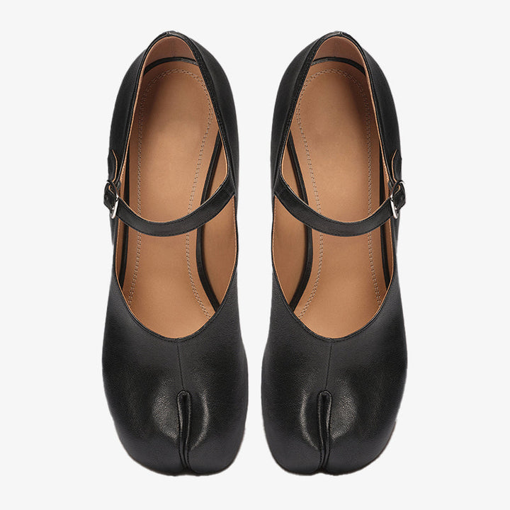 Split-toe High Heel Sandals in Soft Calf Leather - Arno Conti Shoe