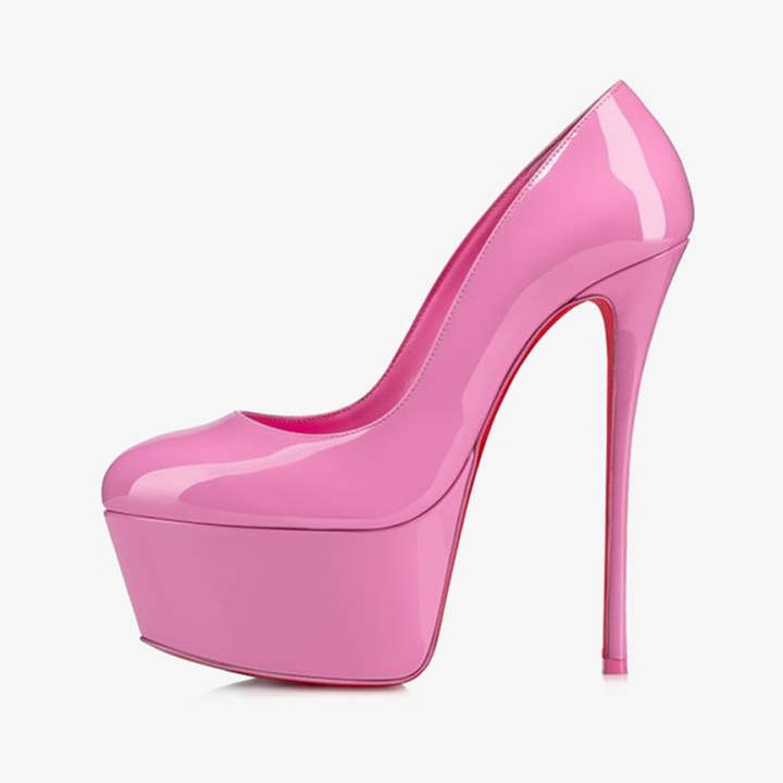 Pink Patent Calf Leather Stiletto - ARNO CONTI