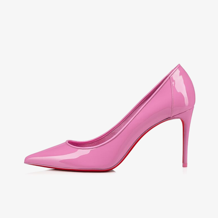 Pink Patent Leather Pump Low-Cut Vamp - ARNO CONTI