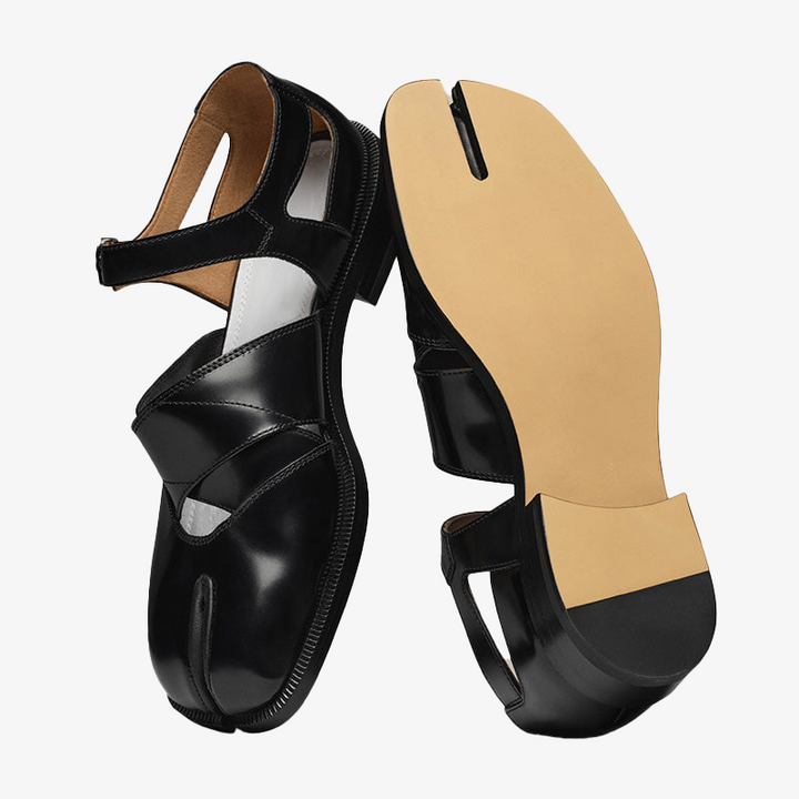 Split-toe Leather Sandals - Arno Conti Shoe