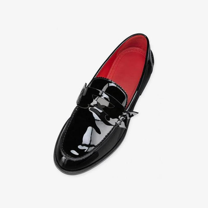 Sleek Patent Leather Penny Loafers - ARNO CONTI