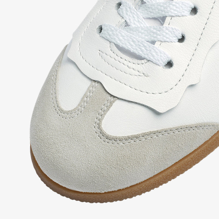Stylish White Calf Leather Sneakers - Arno Conti Shoe