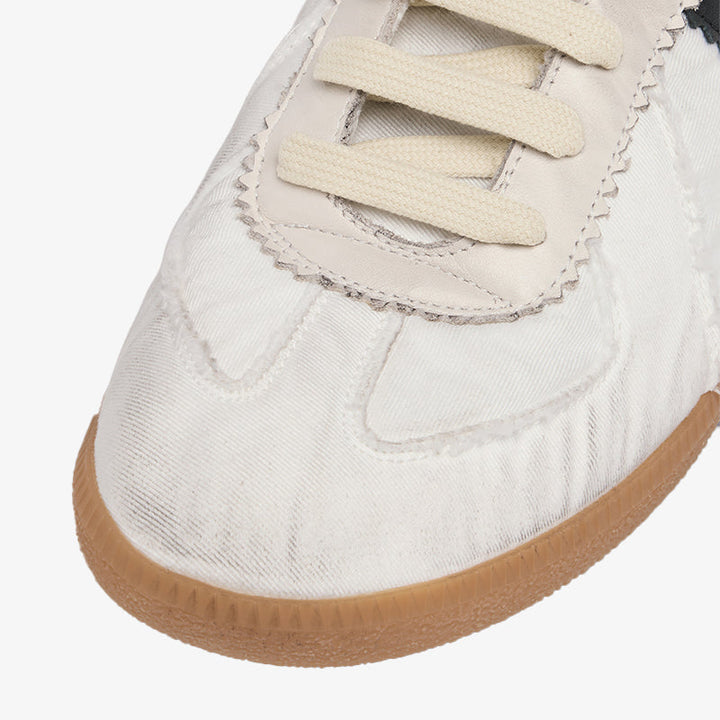 White Vintage Sneakers - Arno Conti Shoe