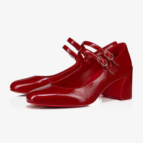 Red Patent Leather Stiletto Pumps