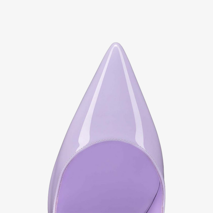Lilac Smoke Patent Leather Stiletto - ARNO CONTI
