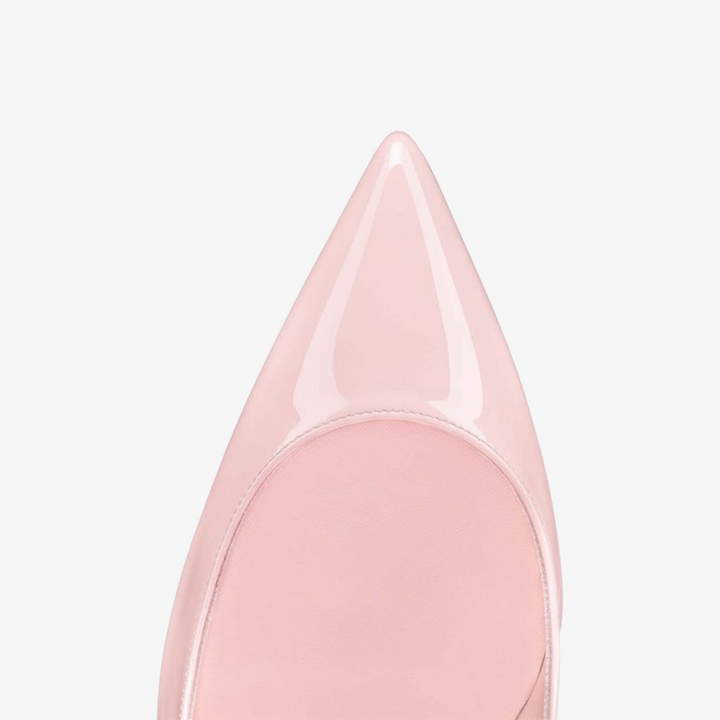Light Pink Patent Leather Pumps - ARNO CONTI