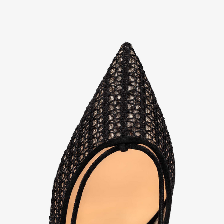 Chain-Lace Pumps With Pointed Toe - ARNO CONTI