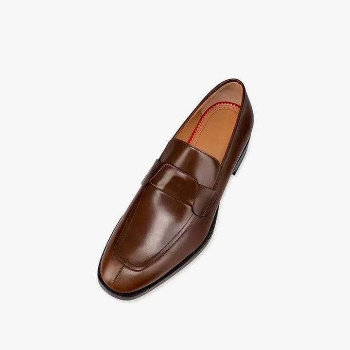Square Toe Slip-On Buckle Loafers - ARNO CONTI