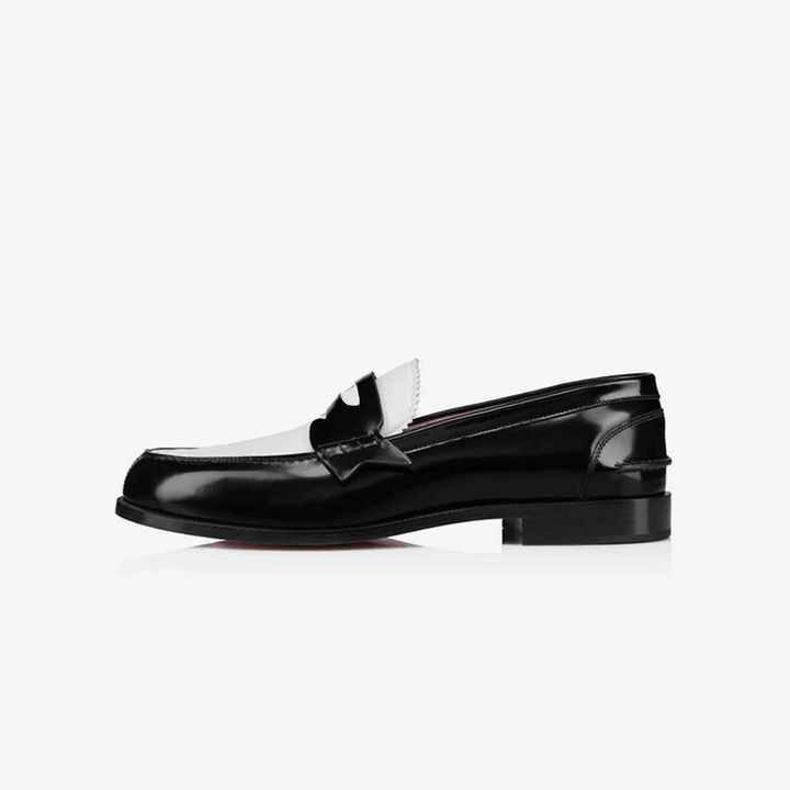 Casual Bi-color Leather Penny Loafers - ARNO CONTI