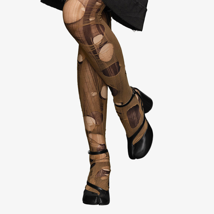 Brushed Leather Split-toe Cut-Out Sandals - Arno Conti Shoe