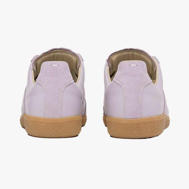 Iconic Purple Leather and Suede Sneakers - Arno Conti Shoe