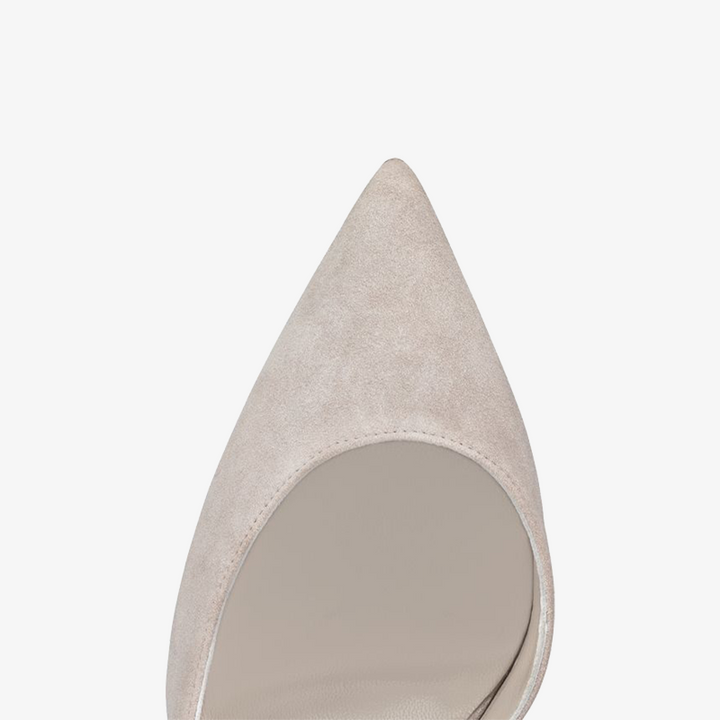 Elegant Goose Grey Suede Pump - ARNO CONTI