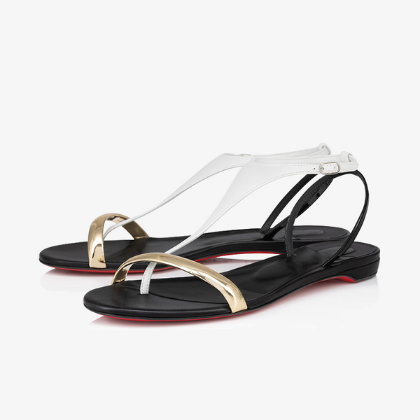 Multicolor Leather Strap Sandal