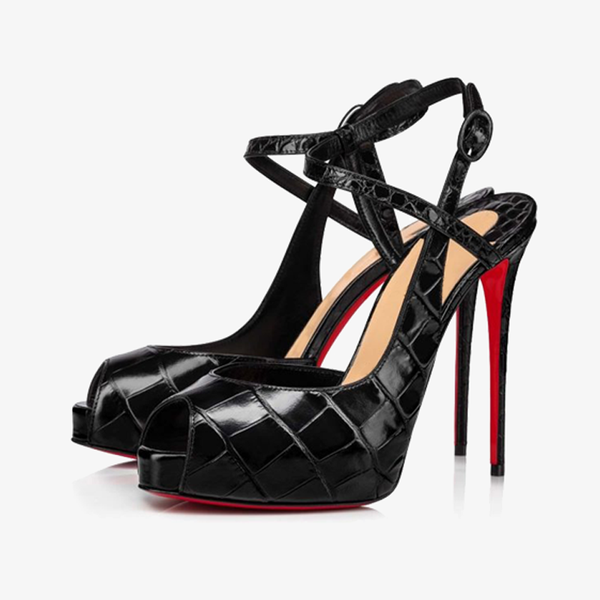 Peep Toe Sandals with Stiletto Heel - ARNO CONTI