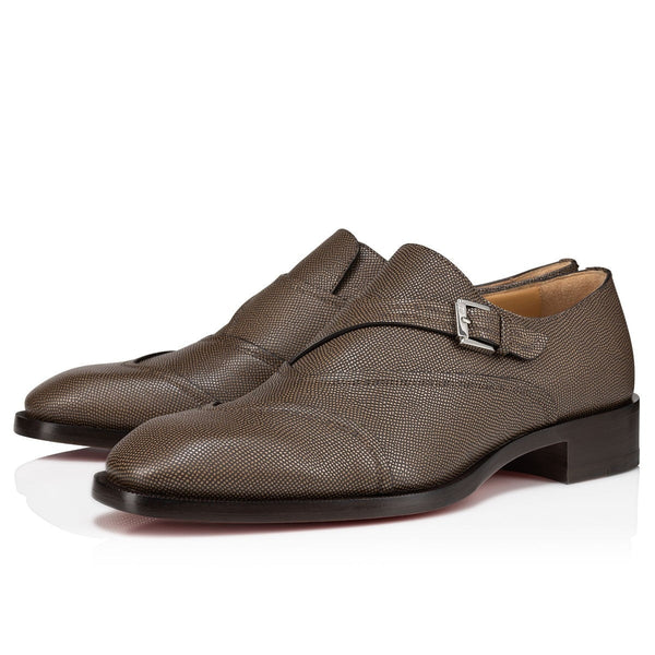 Brown Derby Shoe in patent Calf Leather