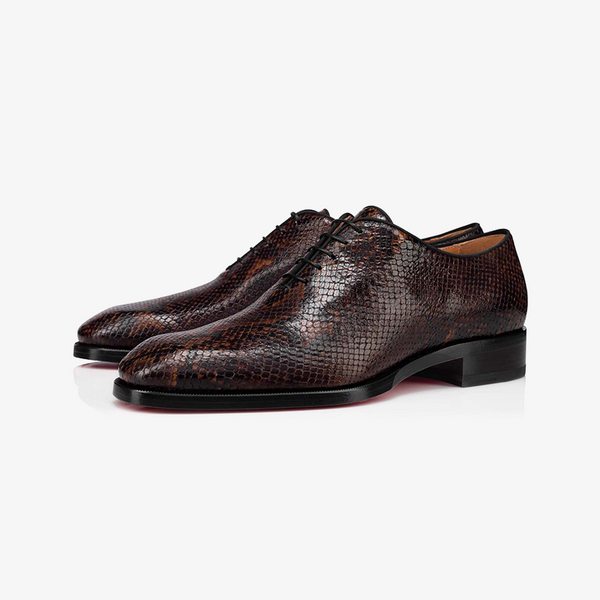 Embossed Calf Paris Leather Oxford Shoe