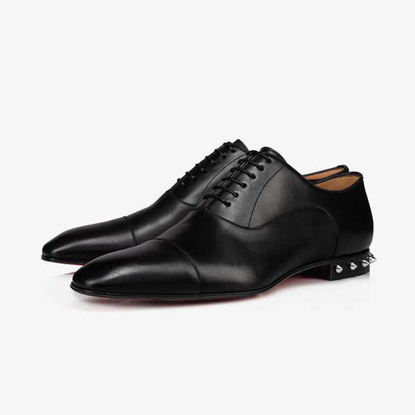 Elegant Black Calf Leather Oxford