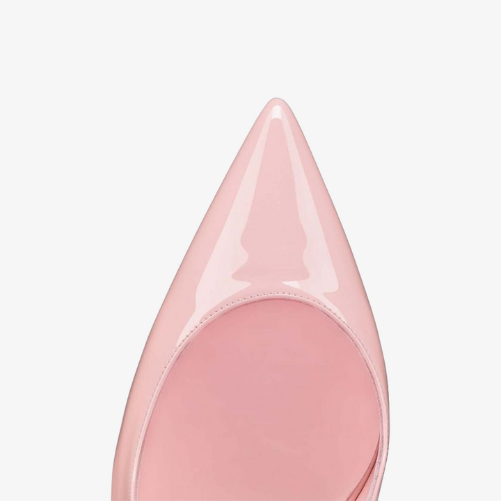 Rosy Pale Pink Patent Leather Stiletto - ARNO CONTI